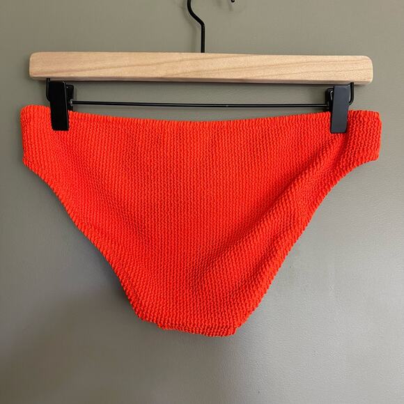 J. Crew Textured hipster full-coverage bikini bottom Guarana Orange Size Small‎ - Picture 8 of 14
